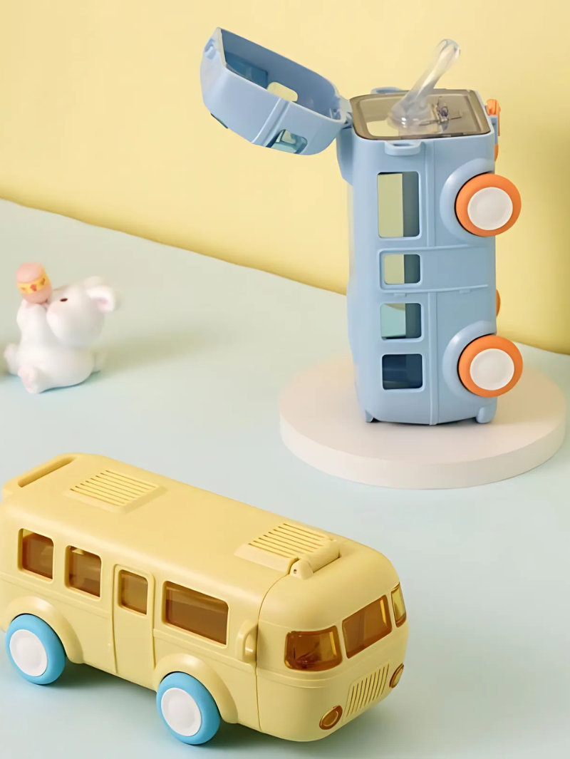 Bus Shape Water Bottle with Strap