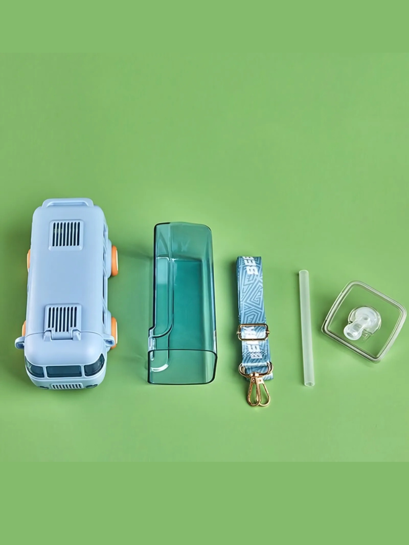 Bus Shape Water Bottle with Strap